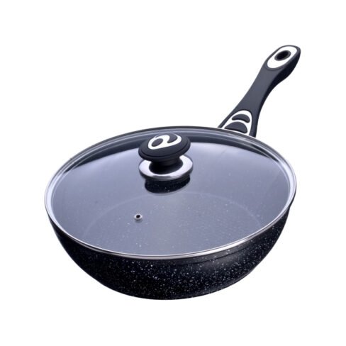 Mayer & Boch Deep frying pan with glass lid 27962, 28 cm