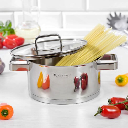 Kassel Pot with glass lid Lucia 93016, 5,4L