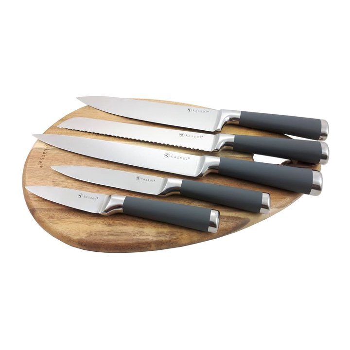 Kassel Knife set with acacia handle 93306, 5-piece