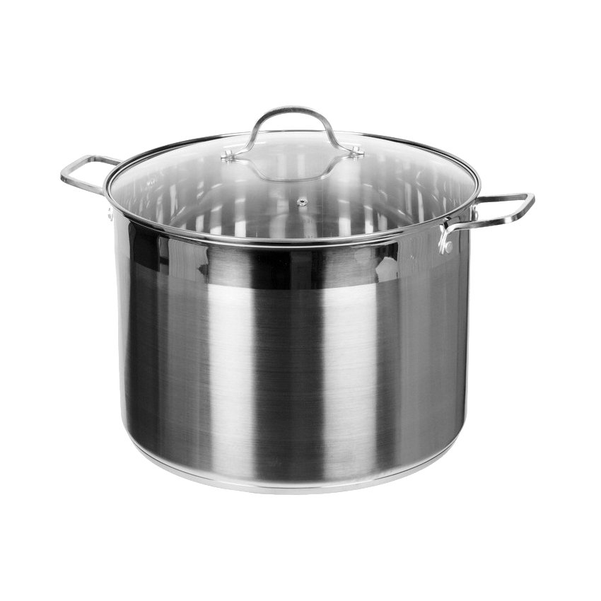 BrunBeste Large pot with glass lid BB-2158, 24L