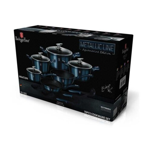 Berlinger Haus Cookware set Aquamarine BH-1885, 15-piece