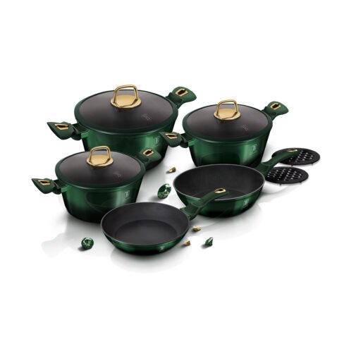 Berlinger Haus Cookware set Emerald BH-6065, 10-piece