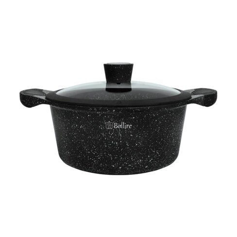 Bollire Pot with glass lid Milano BR-1102, 2,4 L