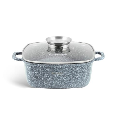 Edenberg Square pot with glass lid EB-8015, 3,7L