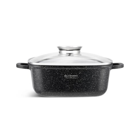 Edenberg Square pot with glass lid EB-8111, 2,8L