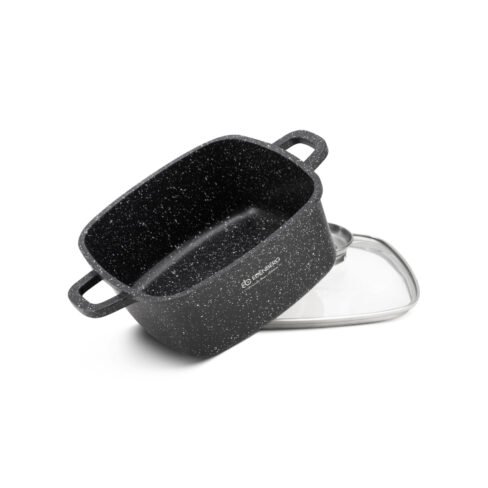 Edenberg Square pot with glass lid EB-8111, 2,8L