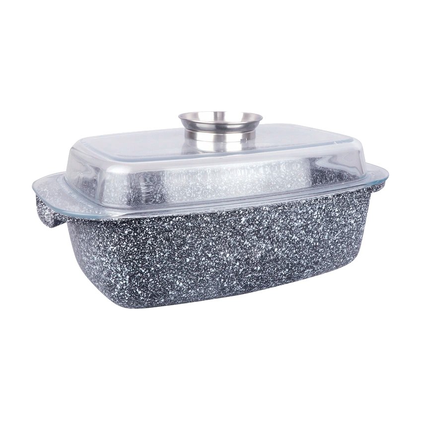Edel Hoff Swiss Casserole with glass lid EH-7662, 5,5L