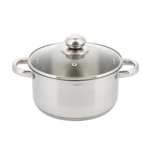 Edel Hoff Swiss Pot with glass lid EH-9306, 4,6L