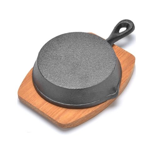 Mayer & Boch Mini cast iron frying pan with tray 26794, 13,5 cm