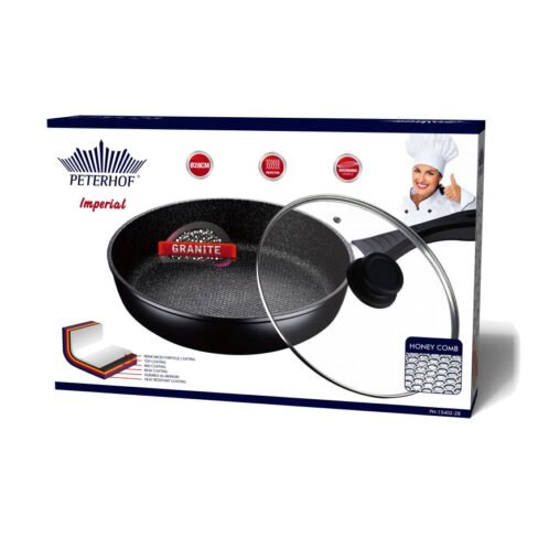 PETERHOF Frying pan with glass lid PH-15402-28, 28 cm
