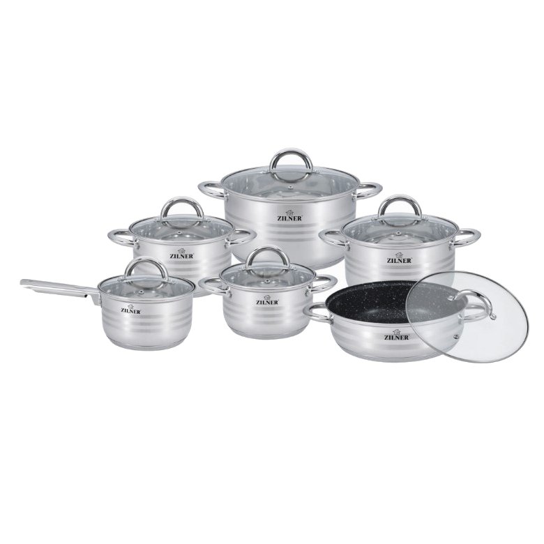 ZILNER Cookware set ZL-8102, 12-piece