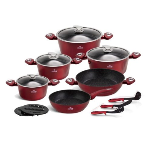 ZILNER Cookware set Cherry ZL-8516, 15-piece