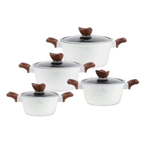 ZILNER Cookware set White Lilly ZL-8550, 8-piece