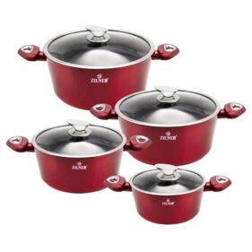 ZILNER Cookware set Cherry ZL-8551, 8-piece